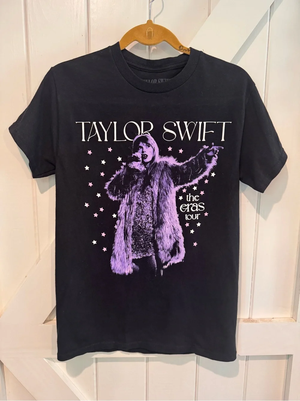 Taylor Swift The Eras Tour Black Graphic T-Shirt Size S Concert Tee